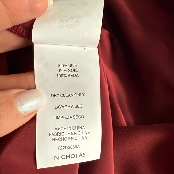 NICHOLAS Red silk Maxi Dress - Picture 9 of 9